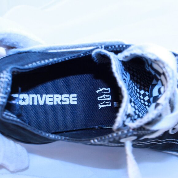 Converse Chuck Taylor All Star W 8 Black Double Tongue Low Top Sneakers 552589F - Picture 9 of 12